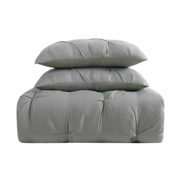 Truly Soft Solid Mini Duvet Cover Set Gray… - Picture 4 of 4